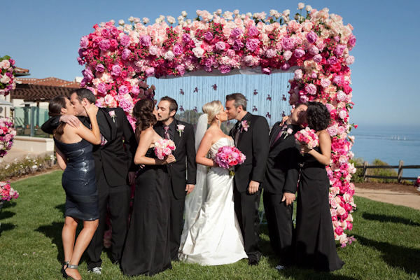 bridal party photo by Los Angeles based wedding photographer Ira Lippke
